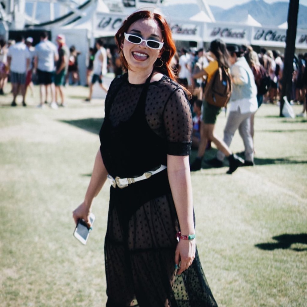 Sheer polka Dot Dress